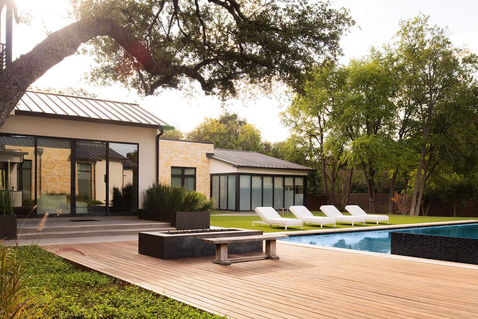 Modern home with pool and backyard, Los Angeles investment property